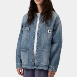 Carhartt WIP - Veste Og Michigan Smithtown - Bleu Destroy Wash