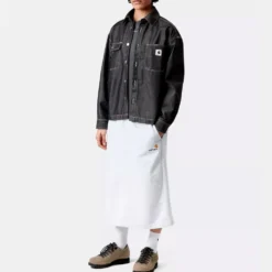 Carhartt WIP - Veste W Louis Melbourne - Noir Rigide