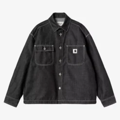 Carhartt WIP - Veste W Louis Melbourne - Noir Rigide