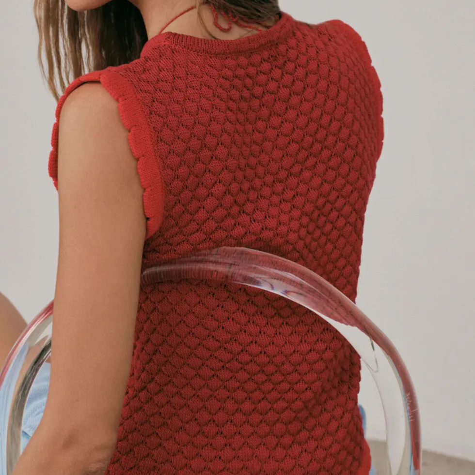 Carlota Cahis - Gilet Cute - Cherry