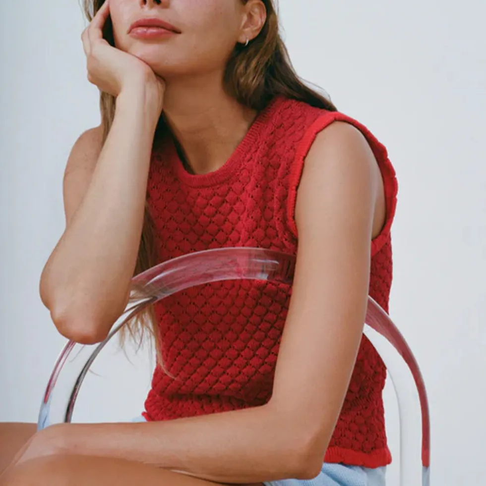 Carlota Cahis - Gilet Cute - Cherry