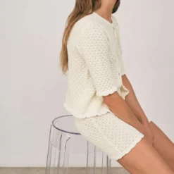 Carlota Cahis - Short Cute - Ecru