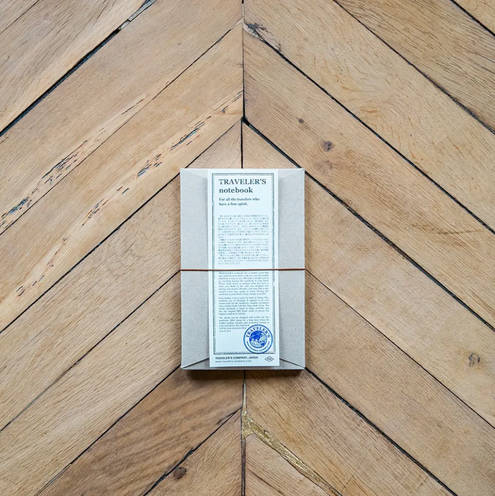 Carnet de voyage en cuir - Camel