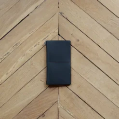 Carnet de voyage en cuir - Noir