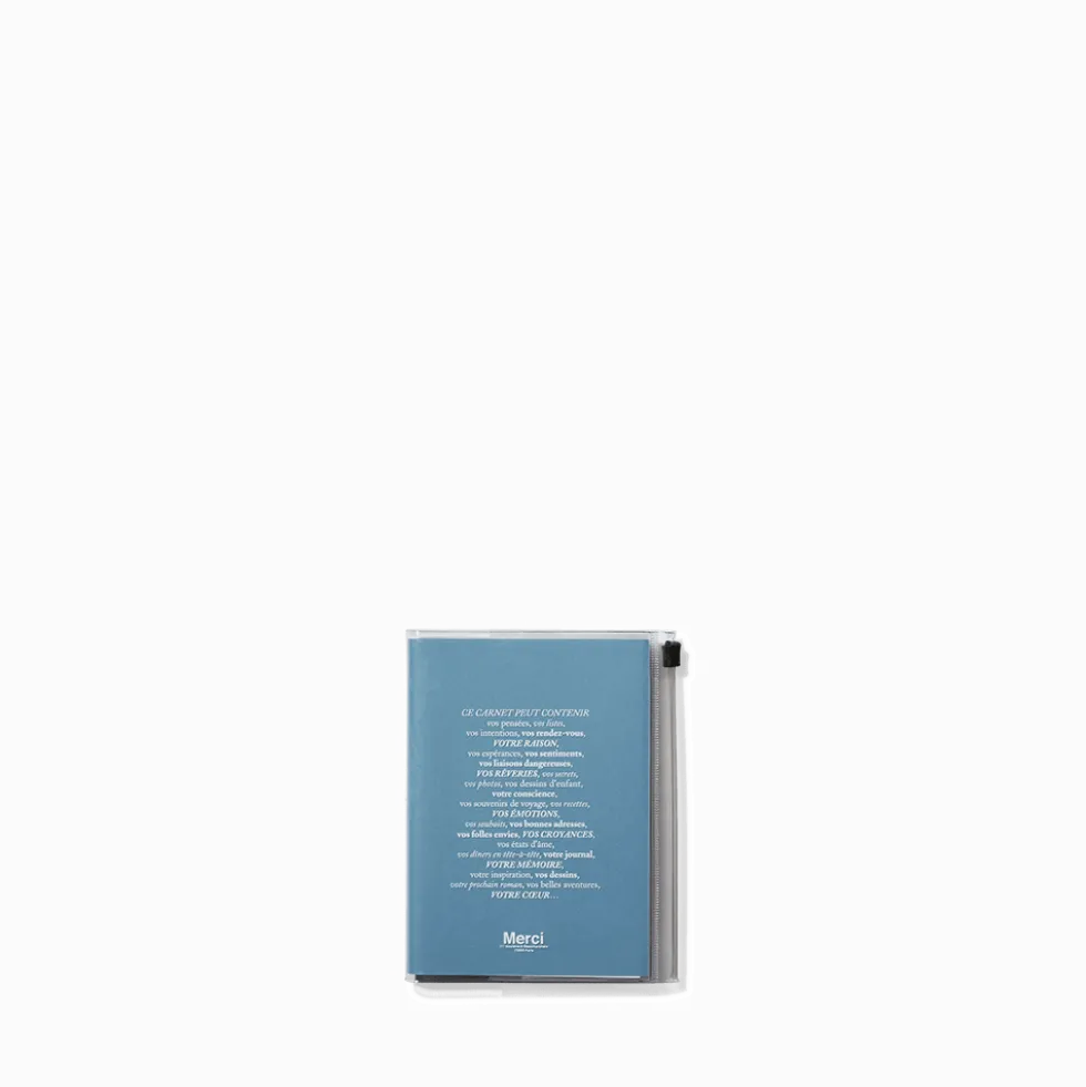 Carnet Merci - Bleu Azur