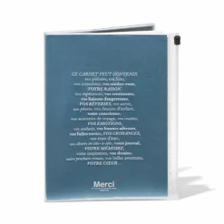 Carnet Merci - Bleu Azur