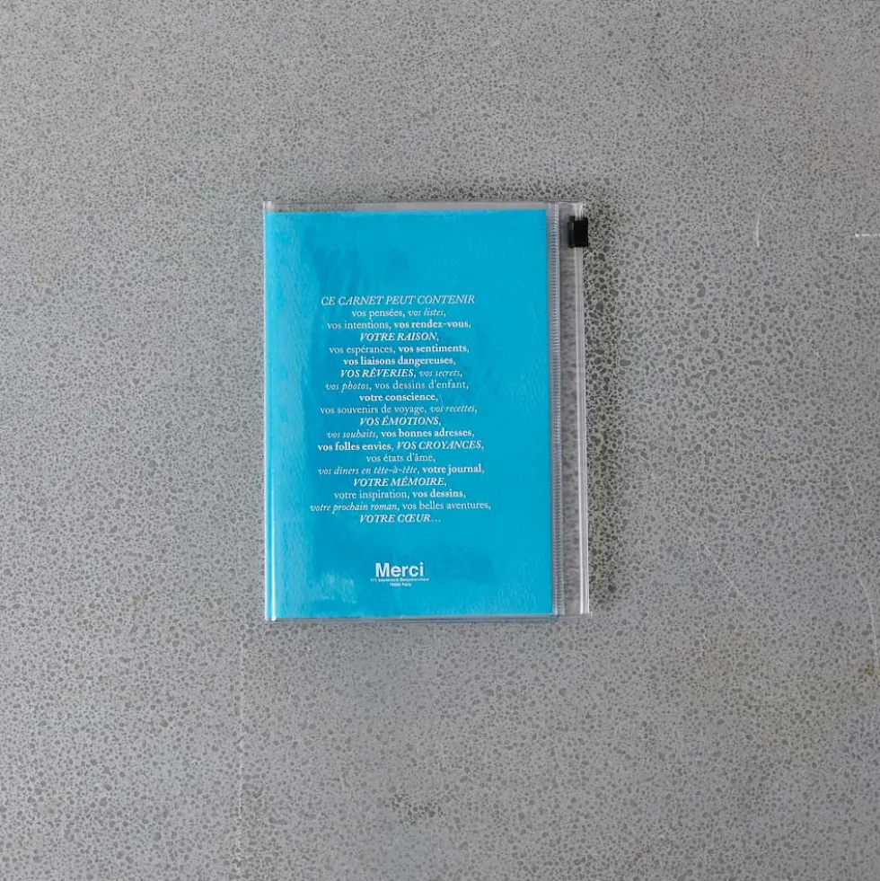 Carnet Merci - Bleu canard