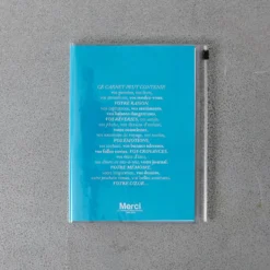 Carnet Merci - Bleu canard