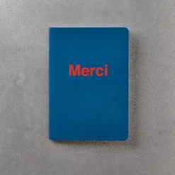 Carnet Merci - Bleu Marin et Rouge