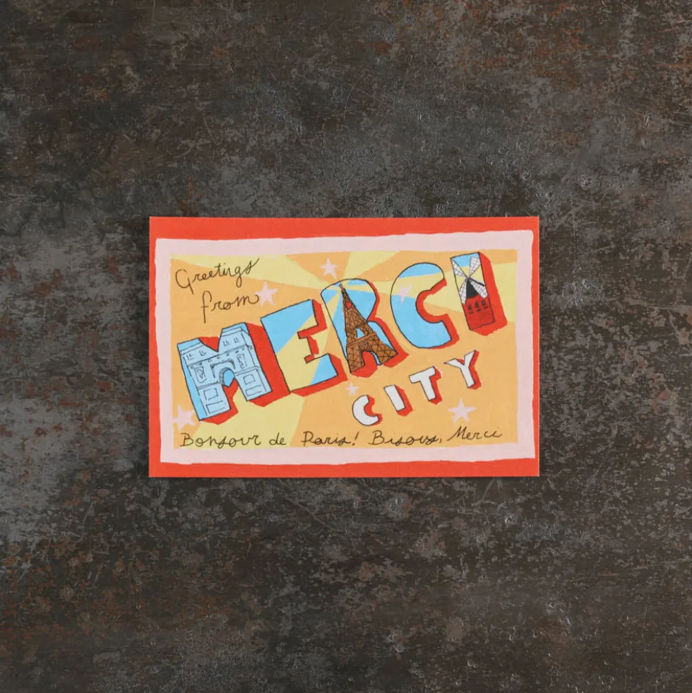 Carte postale - Greetings from Merci