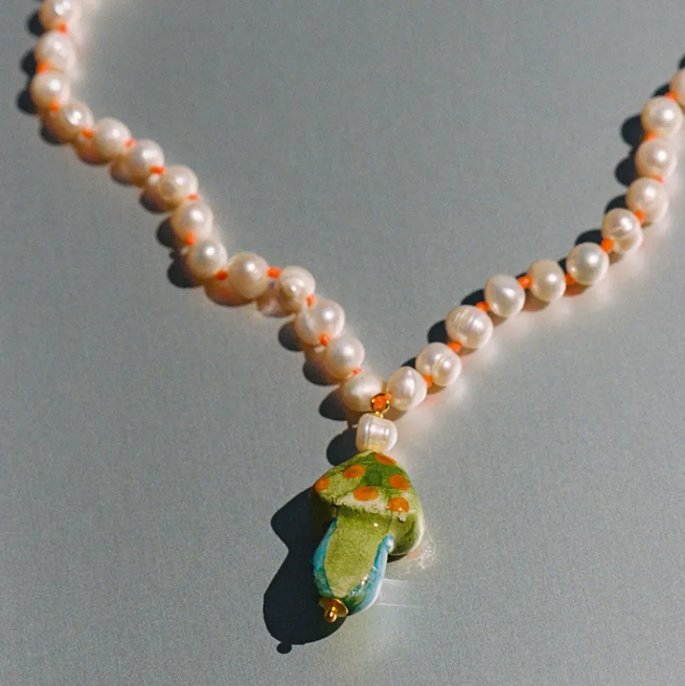 Cashfana - Collier Funghi - Vert
