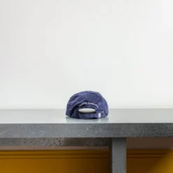 Casquette unisexe brodée Non Merci - Velours Marine