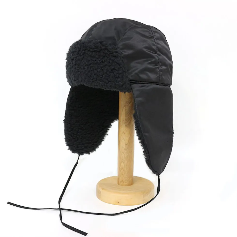 Câbleami - Chapeau Military Boa Aviator - Noir
