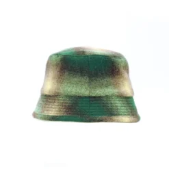 Câbleami - Chapeau 70s Wool Shaggy Check - Vert