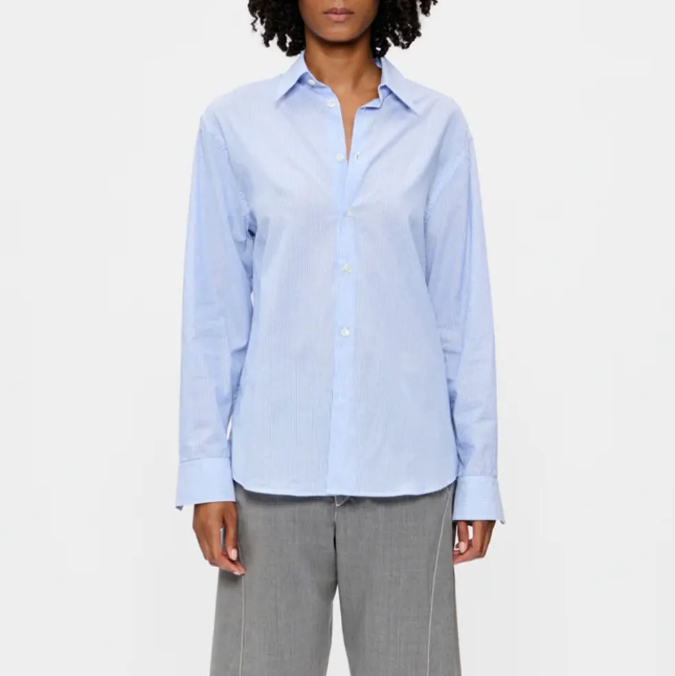 6397 - Chemise Habillée - Rayures Bleues