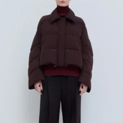 Christian Wijnants - Manteau Jani Down - Prune