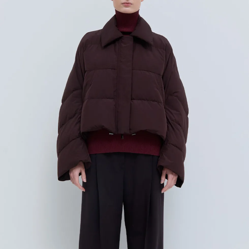 Christian Wijnants - Manteau Jani Down - Prune