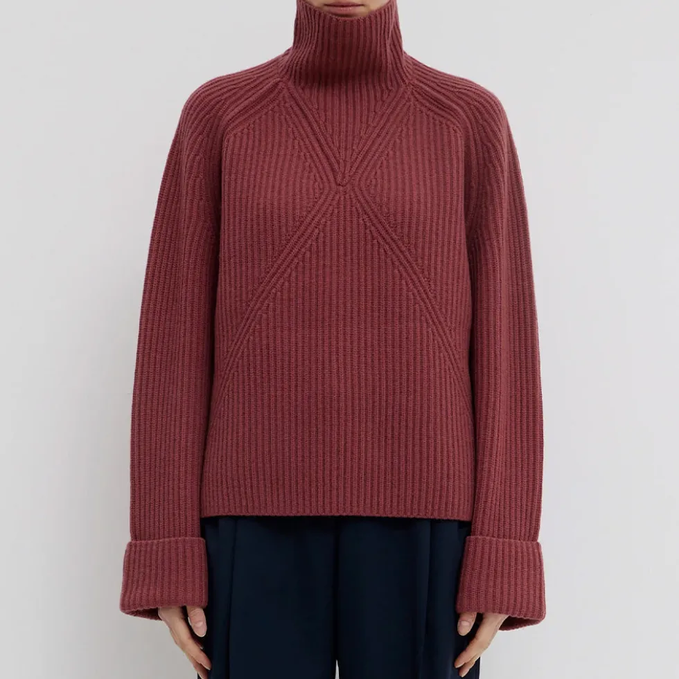 Christian Wijnants - Pull Côtelé Manches Marteau - Merlot