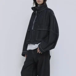 Christian Wijnants - Veste en Jean Jola - Denim Brut