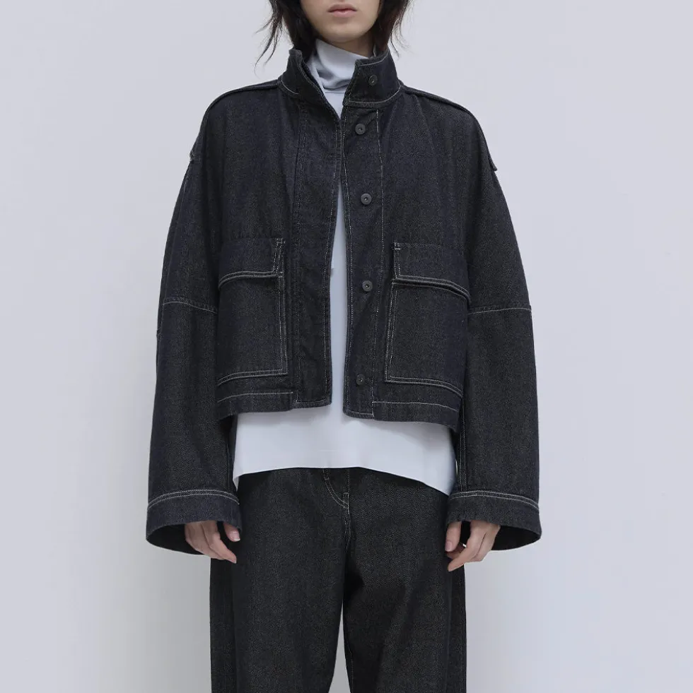 Christian Wijnants - Veste en Jean Jola - Denim Brut