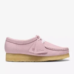 Clarks - Wallabee - Cuir Rose Bébé