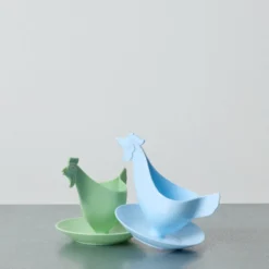 Coquetier Coq - Bleu Clair
