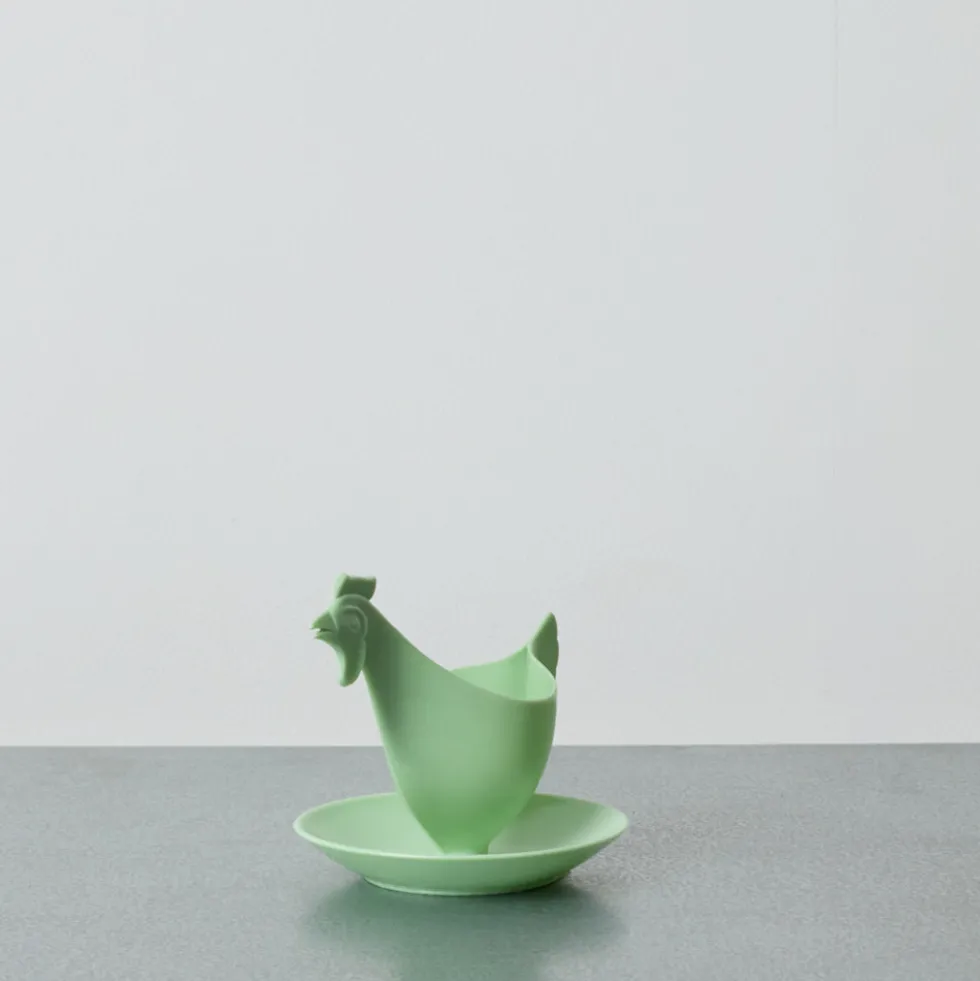 Coquetier Coq - Vert Menthe