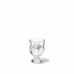 Coquetier poule en verre pressé