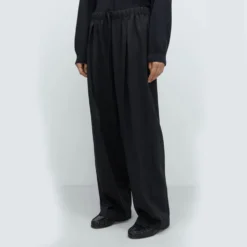 Cordera - Pantalon Plissé Décontracté - Anthracie