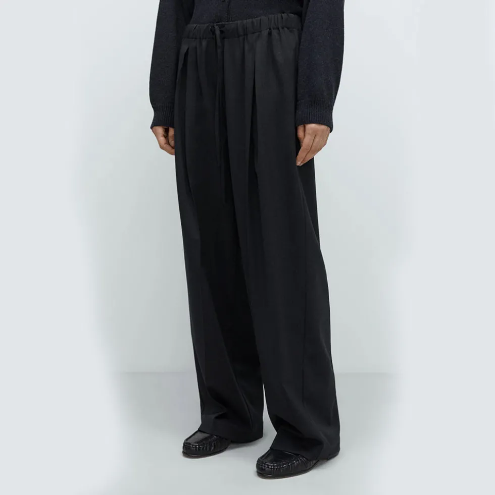Cordera - Pantalon Plissé Décontracté - Anthracie