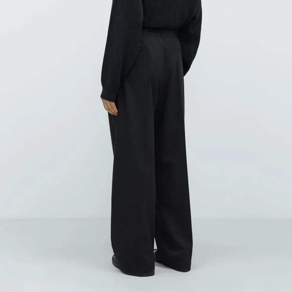 Cordera - Pantalon Plissé Décontracté - Anthracie