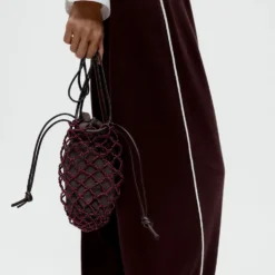 Cordera - Sac Filet Perles - Marron