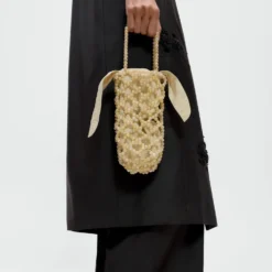 Cordera - Sac Perles Jaspe Miel - Beige