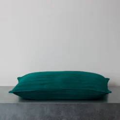 Coussin en coton - Rayures Vertes