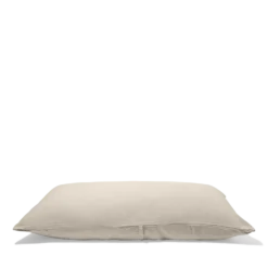 Coussin rectangle en gaze de coton - Beige Quai de Seine