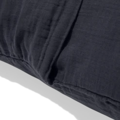 Coussin rectangle en gaze de coton - Gris Fusain