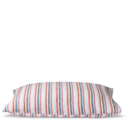Coussin rectangle en lin lavé - Rayures Parasol