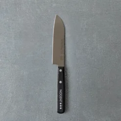 Couteau Santoku - Lame lisse - Noir