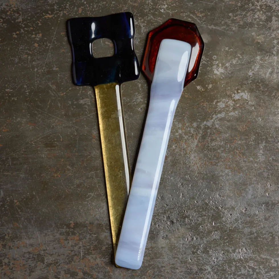 Couverts de service en verre - Lavande
