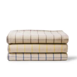 Couverture Merci - Carreaux Bleu Shibori