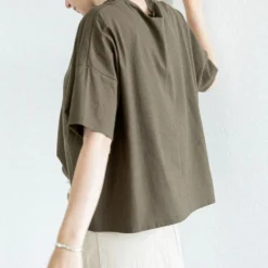 C.T.plage - T-Shirt Demi-Manches - Kaki