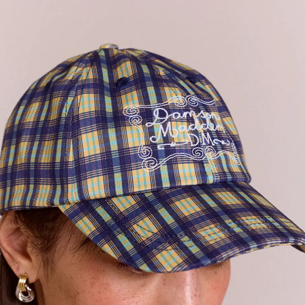 Damson Madder - Casquette Tomboy - Bleu Check