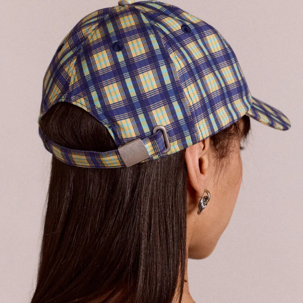 Damson Madder - Casquette Tomboy - Bleu Check