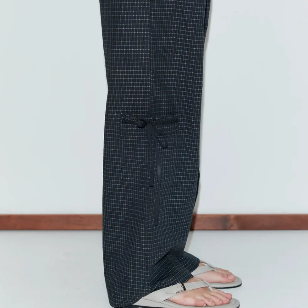 Deiji Studio - Pantalon Gros Grain - Mono Grid