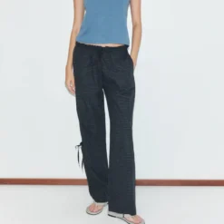Deiji Studio - Pantalon Gros Grain - Mono Grid