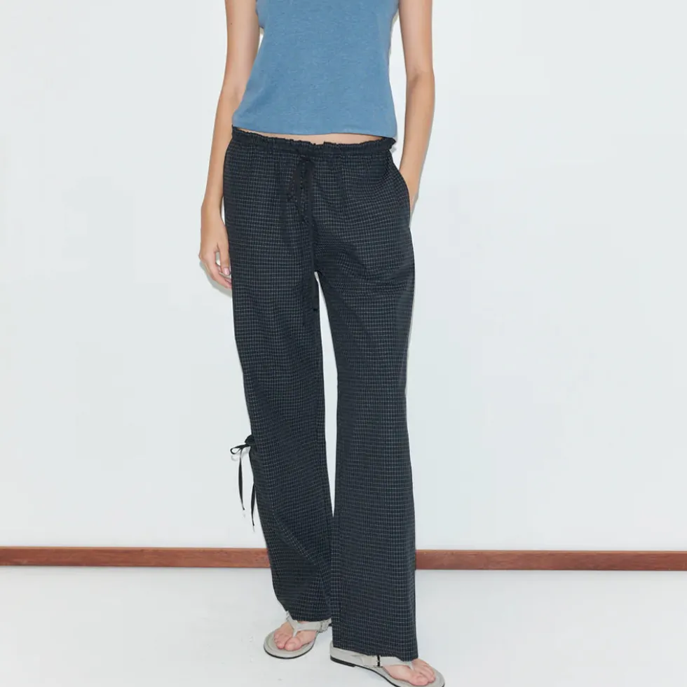 Deiji Studio - Pantalon Gros Grain - Mono Grid