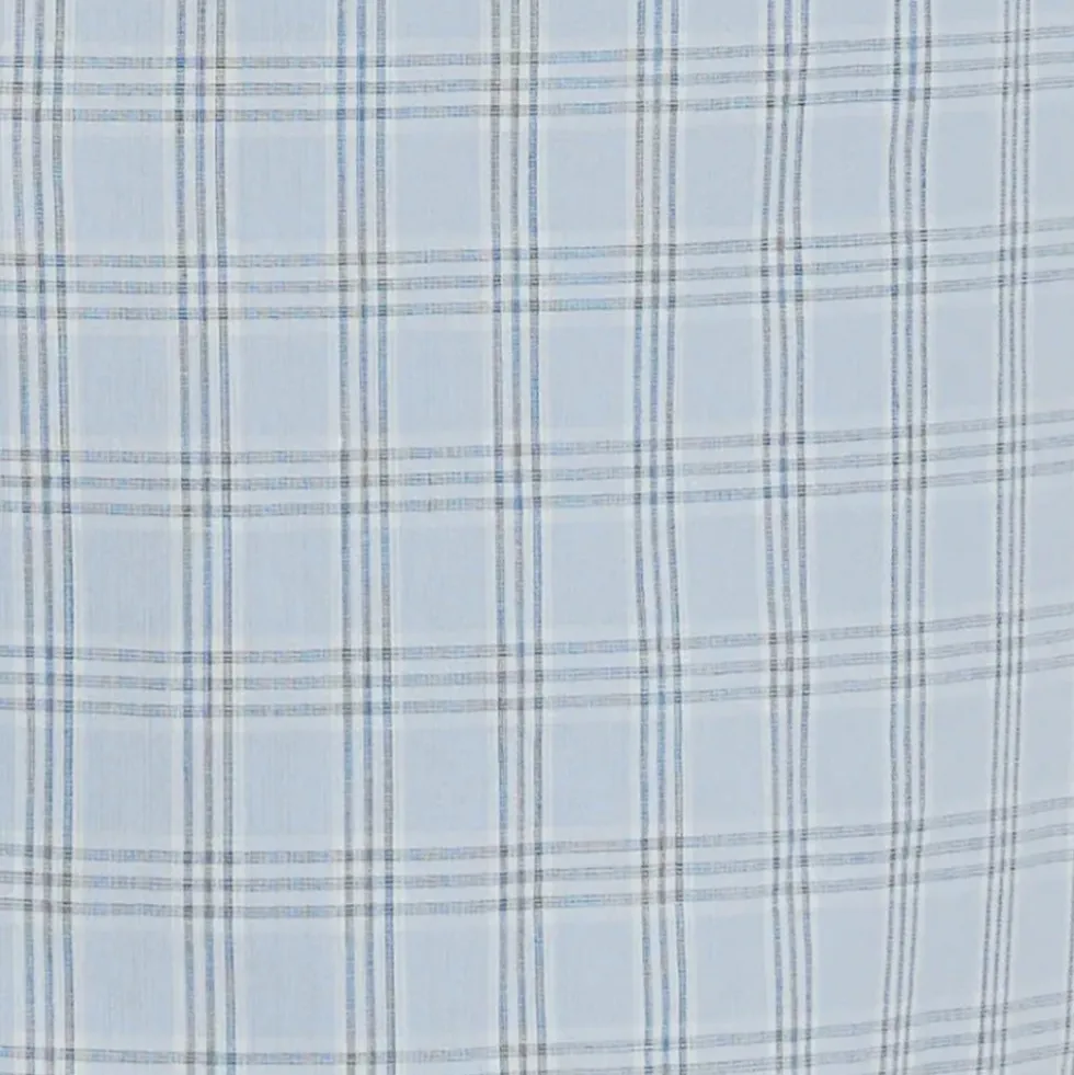 Deiji Studio - Robe Courte Boutonnée - Carreaux Bleu