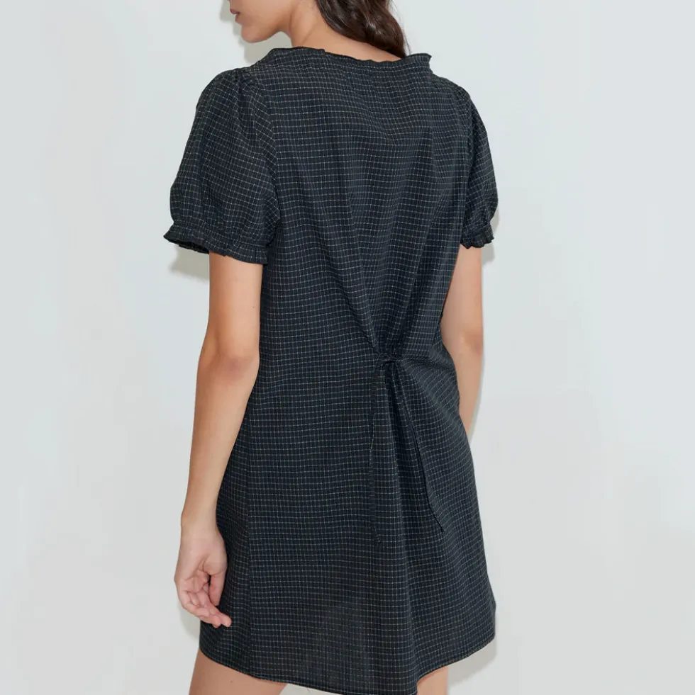 Deiji Studio - Robe Courte Boutonnée - Mono Grid