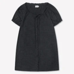 Deiji Studio - Robe Courte Boutonnée - Mono Grid