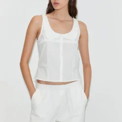 Deiji Studio - Top Frills - Blanc